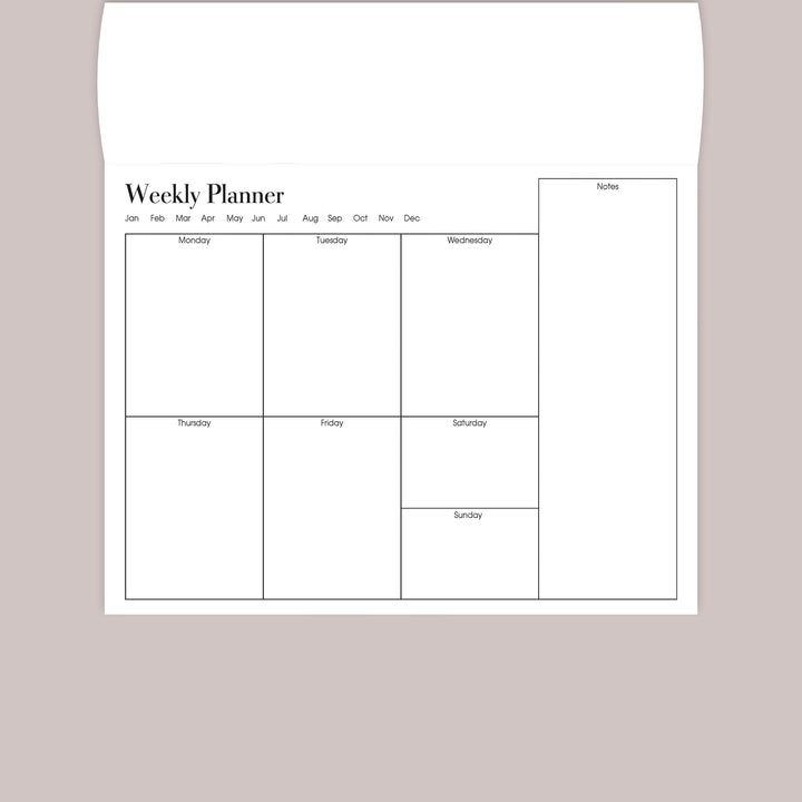 Weekly Desk Planner - Antique Willow