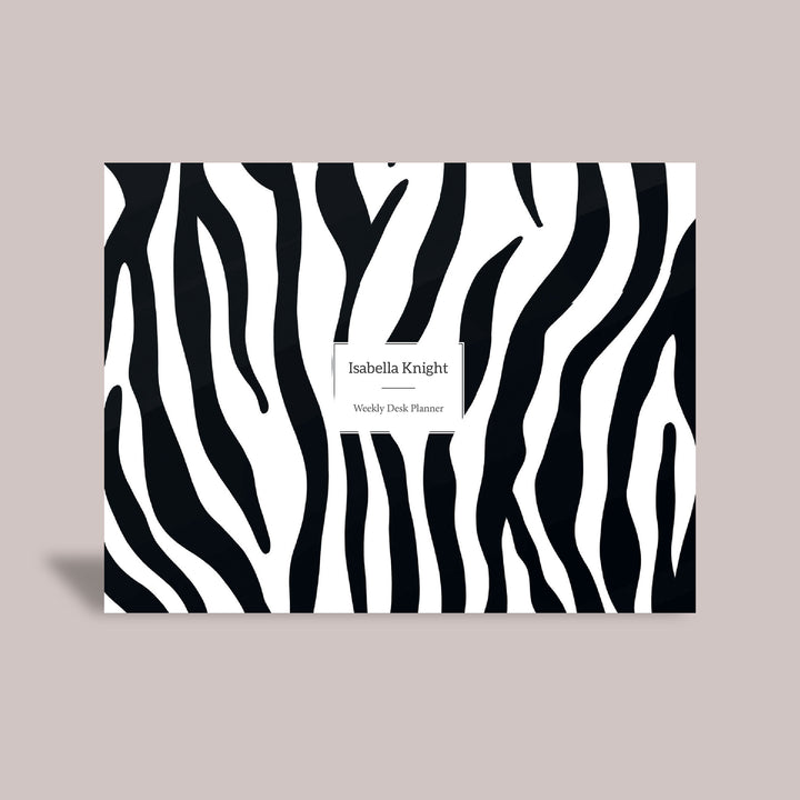 Weekly Desk Planner - Zebra