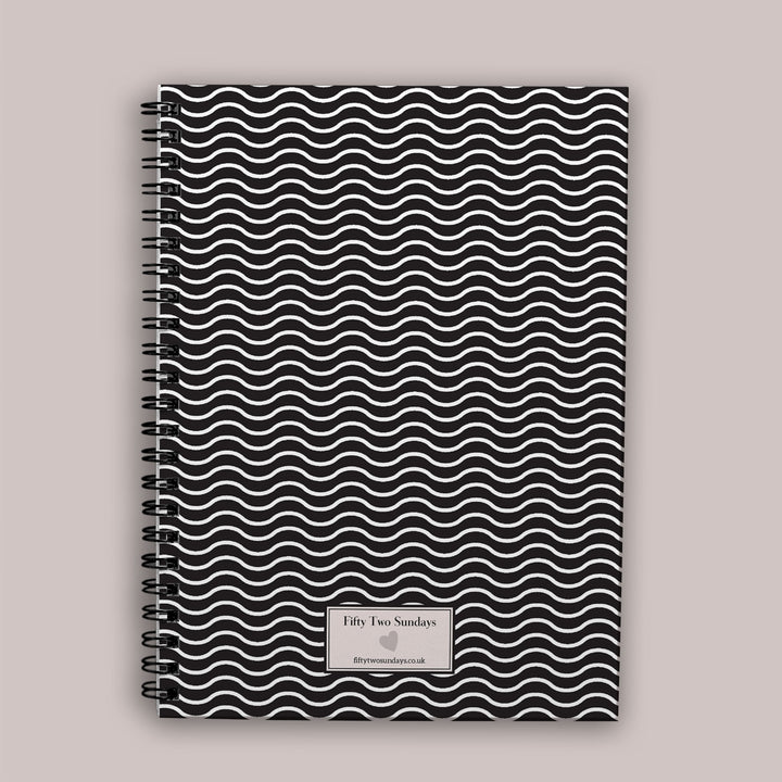 Fitness Journal - White Waves