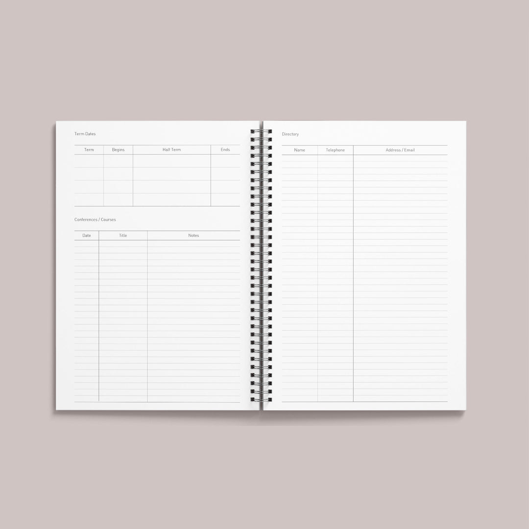 Teacher Planner - Cream Lash