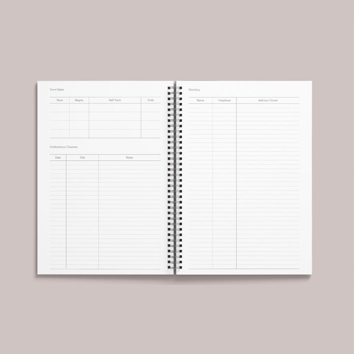 Teacher Planner - Cream Lash