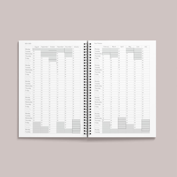 Teacher Planner - Cream Lash