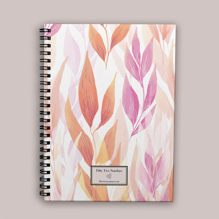 Wellness Journal - Pink Botany