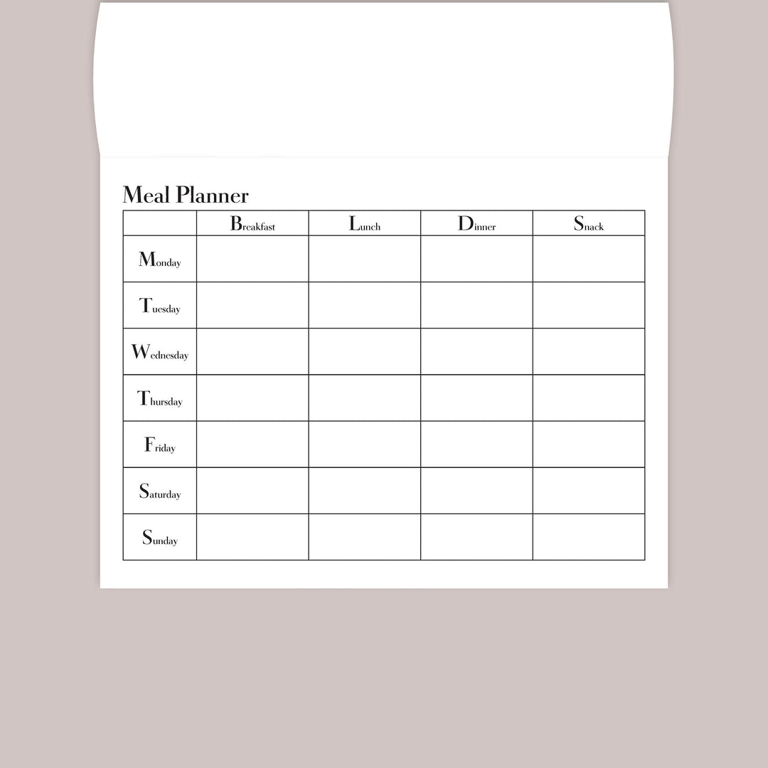 Meal Planner - Blush Copper